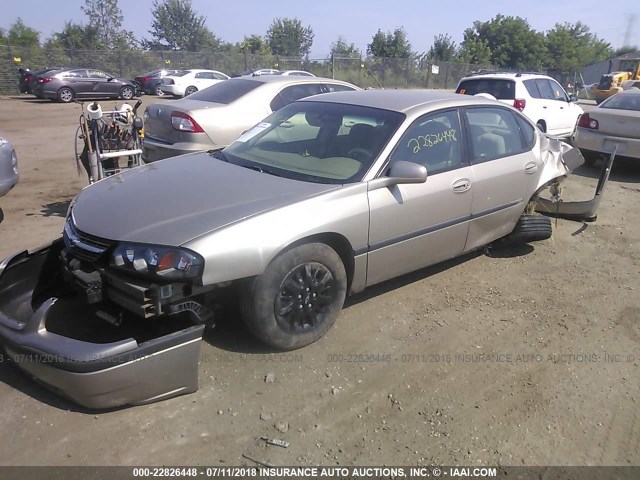 2G1WF52E439255333 - 2003 CHEVROLET IMPALA 金色 照片 2