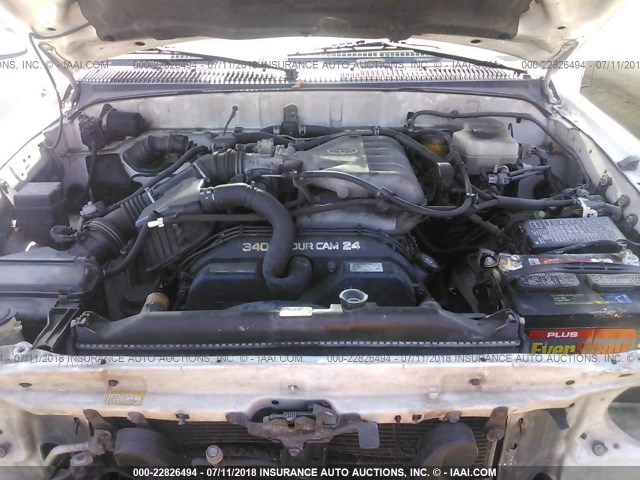 JT3GN86R720237371 - 2002 TOYOTA 4RUNNER SR5 WHITE photo 10