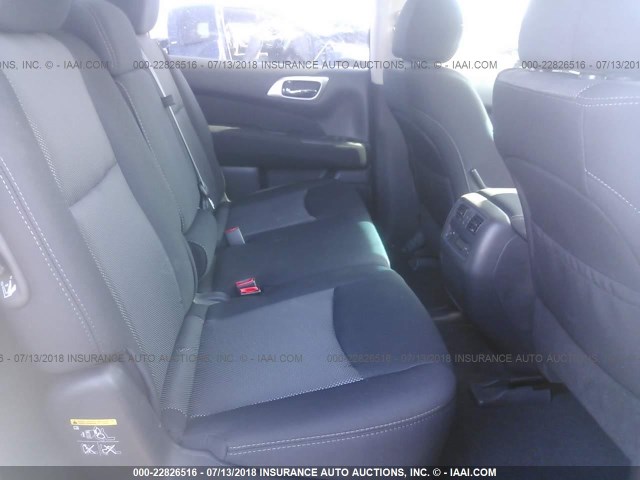 5N1DR2MN2HC681308 - 2017 NISSAN PATHFINDER S/SV/SL/PLATINUM SILVER photo 8