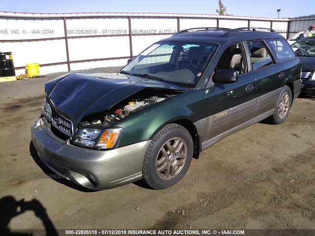 4S3BH675437651391 - 2003 SUBARU LEGACY OUTBACK AWP 绿色 照片 2