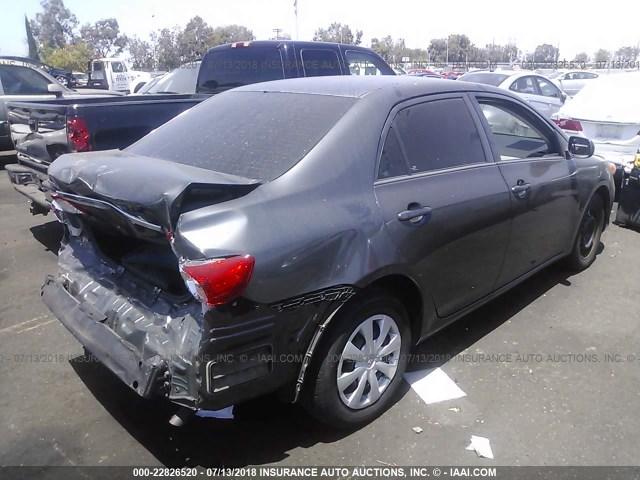 5YFBU4EE4DP183973 - 2013 TOYOTA COROLLA S/LE GRAY photo 4