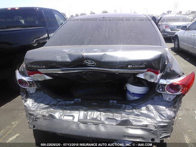 5YFBU4EE4DP183973 - 2013 TOYOTA COROLLA S/LE GRAY photo 6