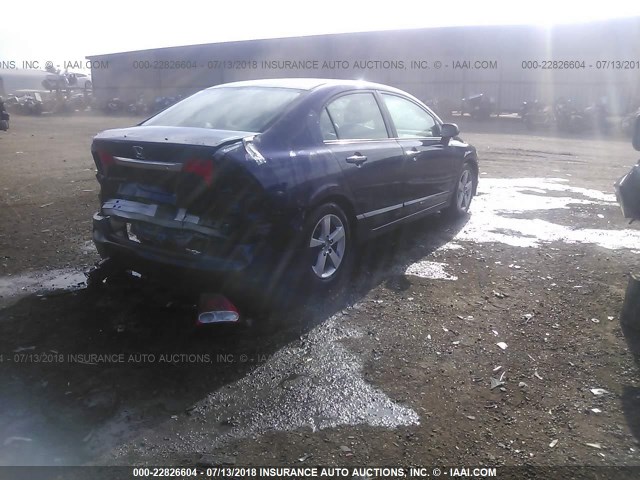 2HGFA16669H508055 - 2009 HONDA CIVIC Կապույտ լուսանկար 4
