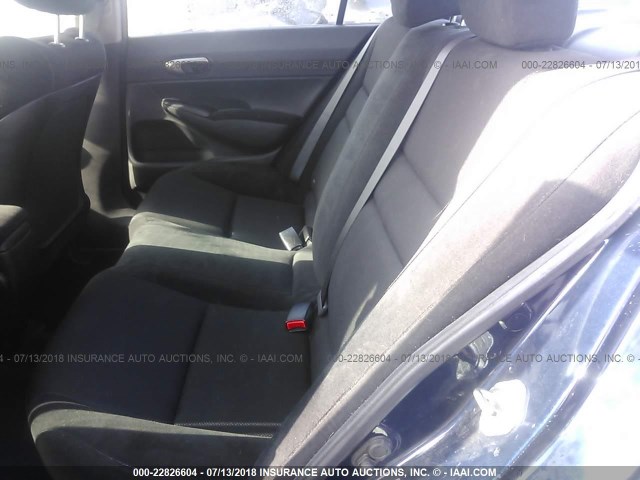 2HGFA16669H508055 - 2009 HONDA CIVIC Կապույտ լուսանկար 8