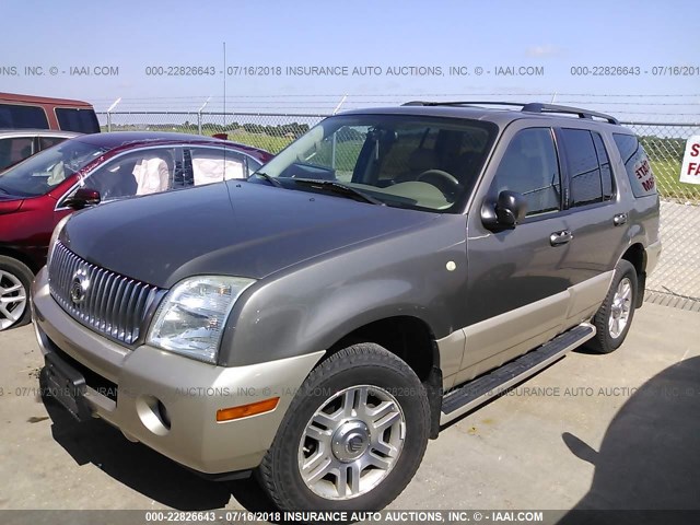 4M2ZU86K44ZJ45850 - 2004 MERCURY MOUNTAINEER  GOLD photo 2