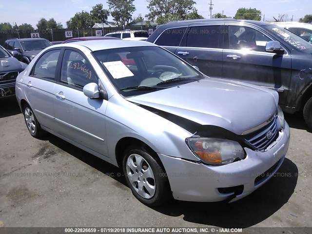 KNAFE221495668832 - 2009 KIA SPECTRA EX/LX/SX SILVER photo 1