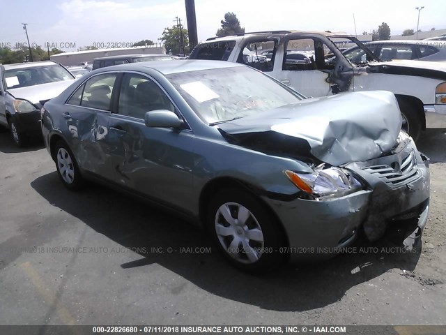 4T1BE46K37U599520 - 2007 TOYOTA CAMRY NEW GENERAT CE/LE/XLE/SE GREEN photo 1