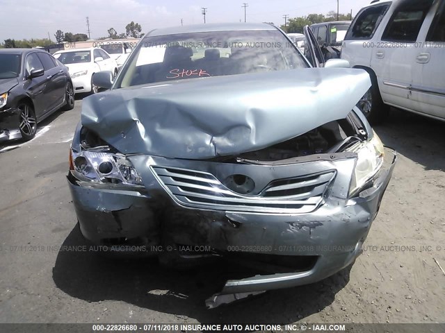4T1BE46K37U599520 - 2007 TOYOTA CAMRY NEW GENERAT CE/LE/XLE/SE GREEN photo 6