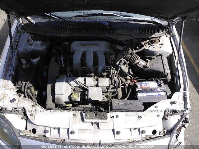 1FAFP52S7WA189885 - 1998 FORD TAURUS LX/SE SILVER photo 10