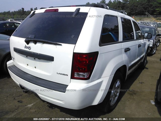 1J4GR48K75C627456 - 2005 JEEP GRAND CHEROKEE LAREDO/COLUMBIA/FREEDOM 白色 照片 4