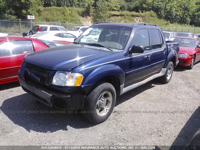 1FMZU77K04UB64628 - 2004 FORD EXPLORER SPORT TR  BLUE photo 2