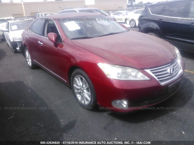 JTHBK1EGXA2393329 - 2010 LEXUS ES 350 RED photo 1