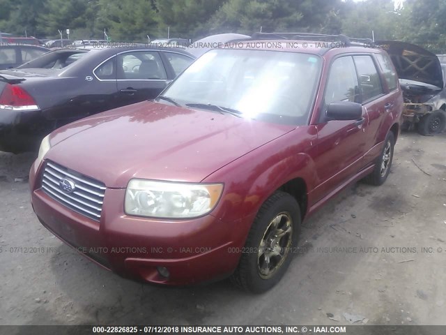 JF1SG63696H727130 - 2006 SUBARU FORESTER 2.5X RED photo 2