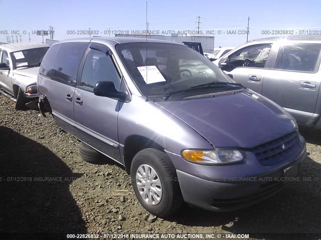2P4FP2533WR814335 - 1998 PLYMOUTH VOYAGER PURPLE photo 1