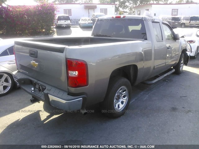 1GCRCREA0DZ327942 - 2013 CHEVROLET SILVERADO C1500  LS GRAY photo 4