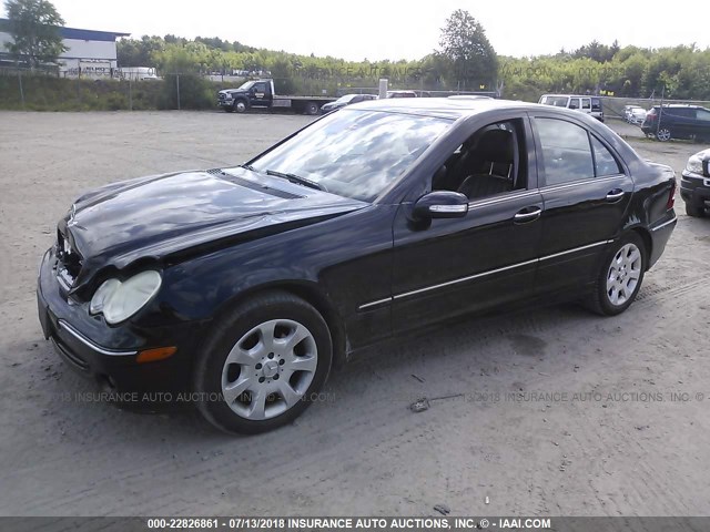 WDBRF92H46F787827 - 2006 MERCEDES-BENZ C GENERATION 2006 280 4MATIC BLACK photo 2