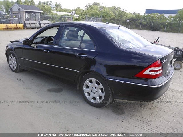 WDBRF92H46F787827 - 2006 MERCEDES-BENZ C GENERATION 2006 280 4MATIC BLACK photo 3