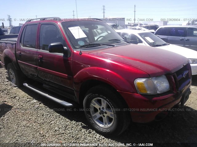 1FMZU77K95UB31404 - 2005 FORD EXPLORER SPORT TR  RED photo 1