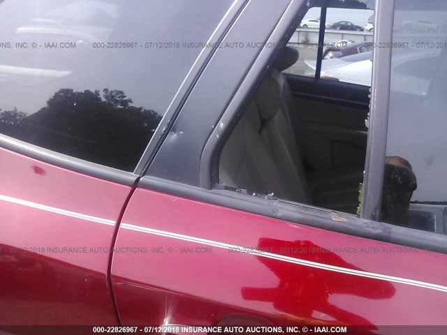 5XYZKDAGXBG066525 - 2011 HYUNDAI SANTA FE LIMITED RED photo 6