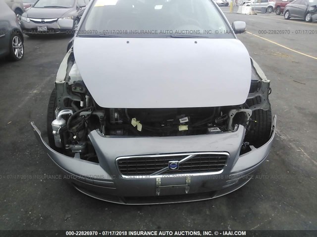 YV1MS390762163820 - 2006 VOLVO S40 2.4I GRAY photo 6