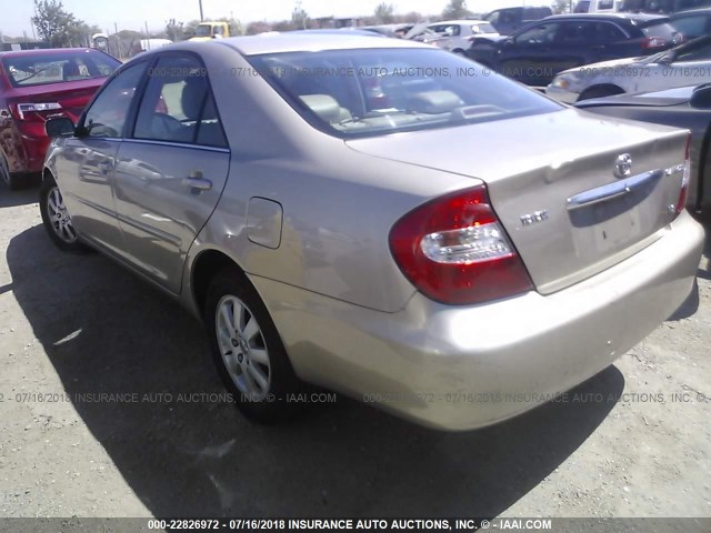 4T1BF30K24U588178 - 2004 TOYOTA CAMRY LE/XLE/SE Bej foto 3