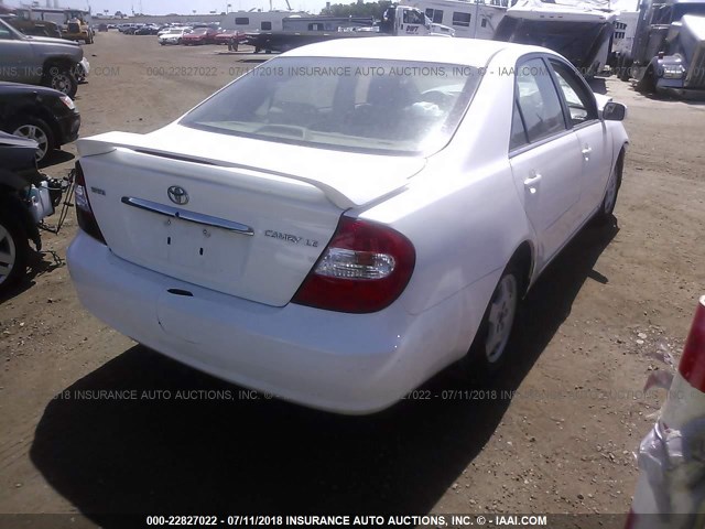 4T1BE32K24U263496 - 2004 TOYOTA CAMRY LE/XLE/SE Ақ фото 4