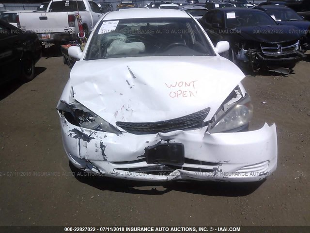 4T1BE32K24U263496 - 2004 TOYOTA CAMRY LE/XLE/SE Ақ фото 6