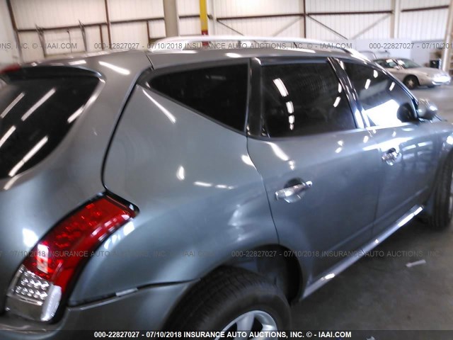 JN8AZ08W17W649899 - 2007 NISSAN MURANO SL/SE/S GRAY photo 4