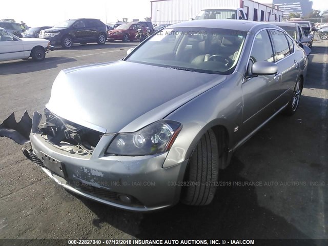 JNKBY01E56M200531 - 2006 INFINITI M45 SPORT GRAY photo 2