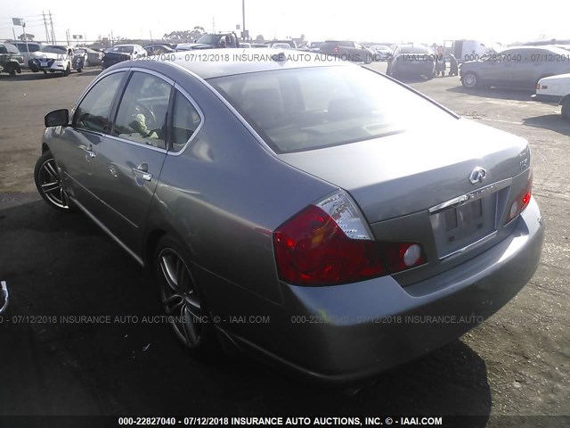 JNKBY01E56M200531 - 2006 INFINITI M45 SPORT GRAY photo 3