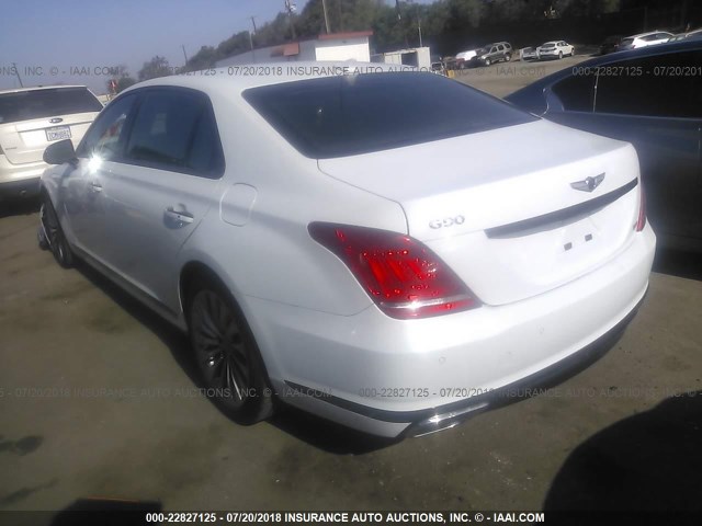 KMHG34JA7HU027023 - 2017 GENESIS G90 PREMIUM WHITE photo 3