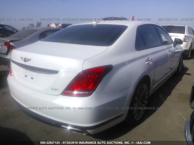 KMHG34JA7HU027023 - 2017 GENESIS G90 PREMIUM WHITE photo 4