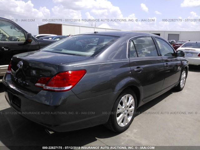 4T1BK3DB3AU361695 - 2010 TOYOTA AVALON XL/XLS/LIMITED GRAY photo 4