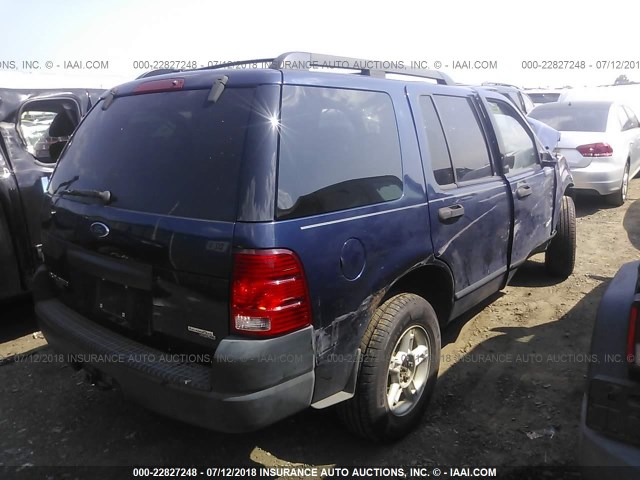 1FMZU72K25UB03645 - 2005 FORD EXPLORER XLS/XLS SPORT BLUE photo 4