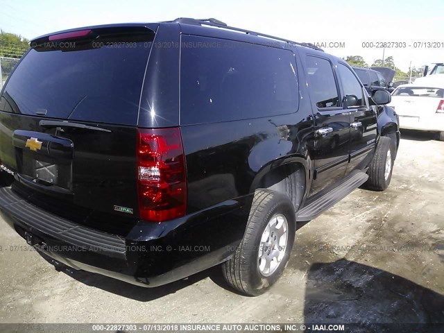 1GNSCHE07CR100384 - 2012 CHEVROLET SUBURBAN C1500  LS BLACK photo 4