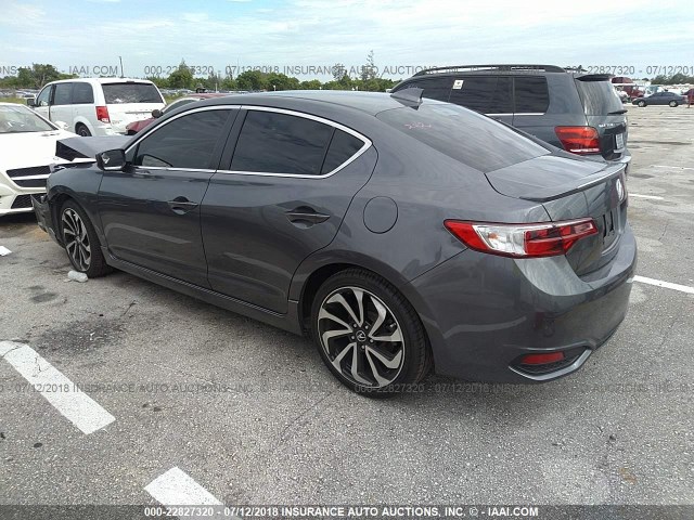 19UDE2F88HA013789 - 2017 ACURA ILX PREMIUM STYLE/TECH STYLE GRAY photo 3