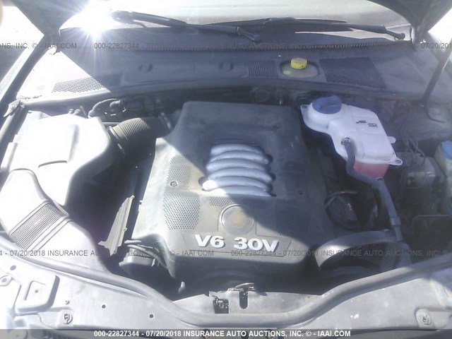 WVWRH63BX1E123597 - 2001 VOLKSWAGEN PASSAT GLX 绿色 照片 10