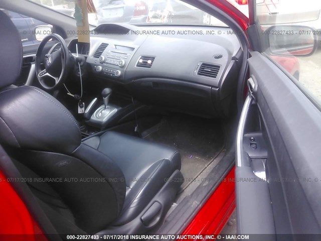 2HGFG12999H526421 - 2009 HONDA CIVIC EXL RED photo 5