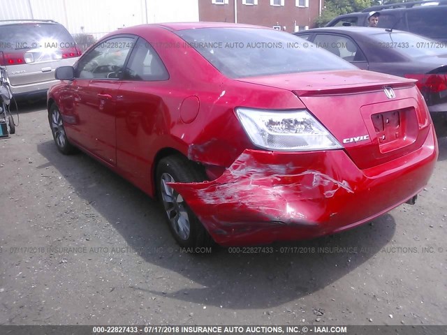 2HGFG12999H526421 - 2009 HONDA CIVIC EXL RED photo 6