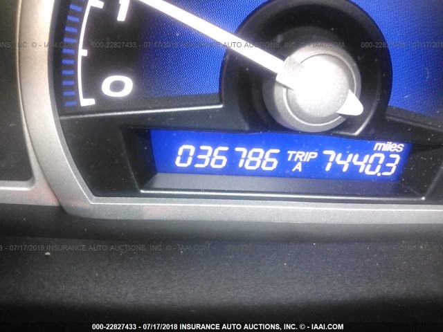 2HGFG12999H526421 - 2009 HONDA CIVIC EXL RED photo 7