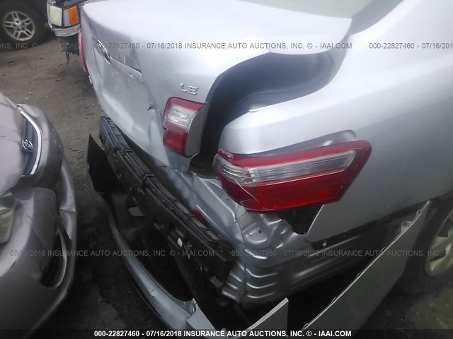 JTNBE46K473077050 - 2007 TOYOTA CAMRY NEW GENERAT CE/LE/XLE/SE SILVER photo 6