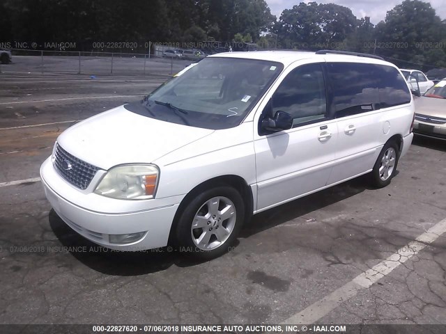 2FMDA52245BA35474 - 2005 FORD FREESTAR SEL WHITE photo 2