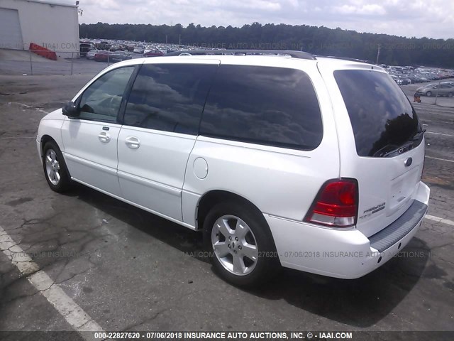 2FMDA52245BA35474 - 2005 FORD FREESTAR SEL WHITE photo 3