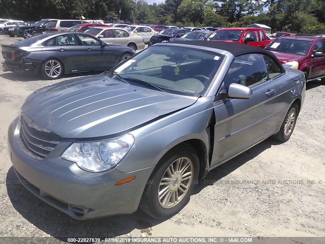 1C3LC55R48N203162 - 2008 CHRYSLER SEBRING TOURING GRAY photo 2