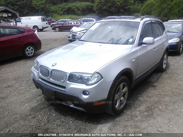 WBXPC93497WE78505 - 2007 BMW X3 3.0SI SILVER photo 6