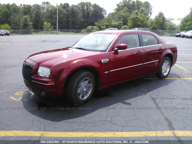 2C3KA53G77H706713 - 2007 CHRYSLER 300 TOURING RED photo 2