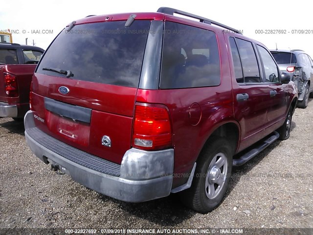 1FMZU62K23ZA98019 - 2003 FORD EXPLORER XLS/XLS SPORT RED photo 4