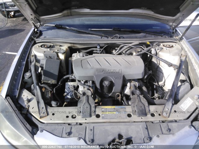 2G2WP552681145920 - 2008 PONTIAC GRAND PRIX SILVER photo 10