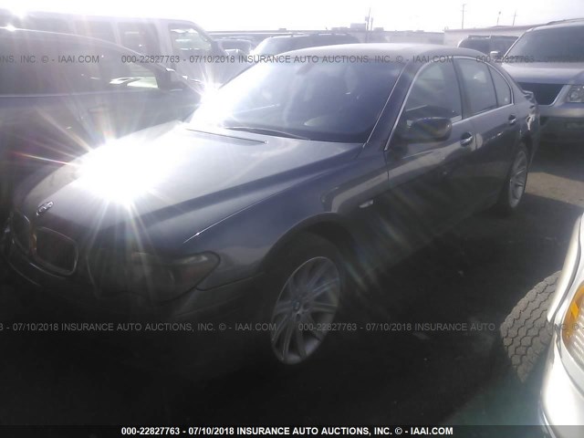 WBAGL63595DP76365 - 2005 BMW 745 I GRAY photo 2