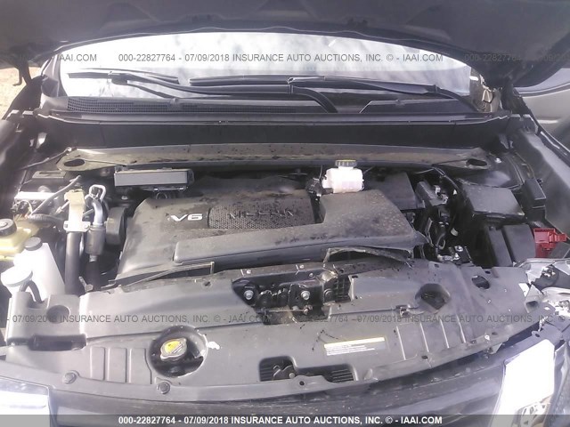 5N1DR2MM6JC641424 - 2018 NISSAN PATHFINDER S/SV/SL/PLATINUM 黑色 照片 10